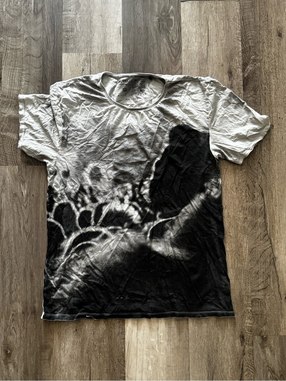 Buffalo David Bitton Black & White Graphic Crew Tee